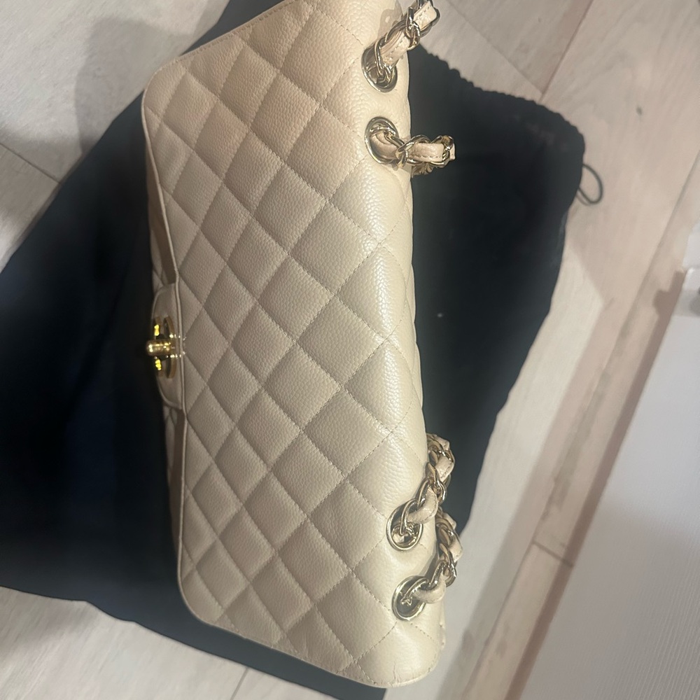 Chanel pre-owned jumbo single flap 2009-2010 - Picture 11 of 12